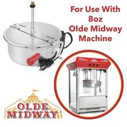 Popcorn Replacement Kettle for 8-Ounce Olde Midway Popcorn