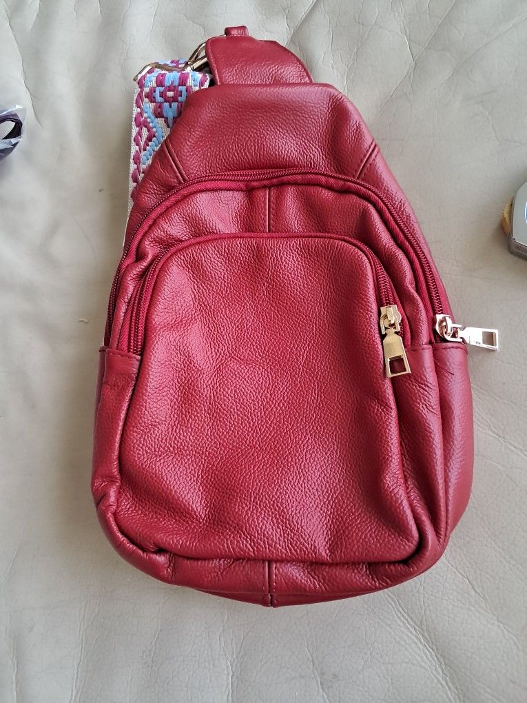 Red Crossbody Bag