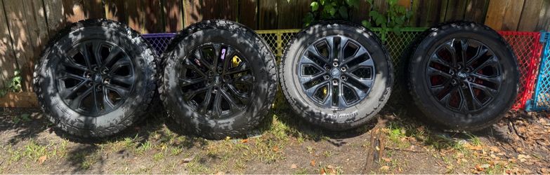 4 Tires /Black Rims 2022 Ford F-150