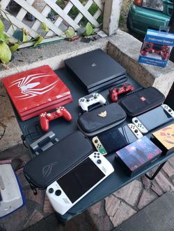Spider man PS4 Pro Edition $500! 72 Edition PS4 Pro Slim is $260! Z1 Extreme $600! Nintendo OLED white $240! Or Zelda $280!. Trade for iPhone max pro