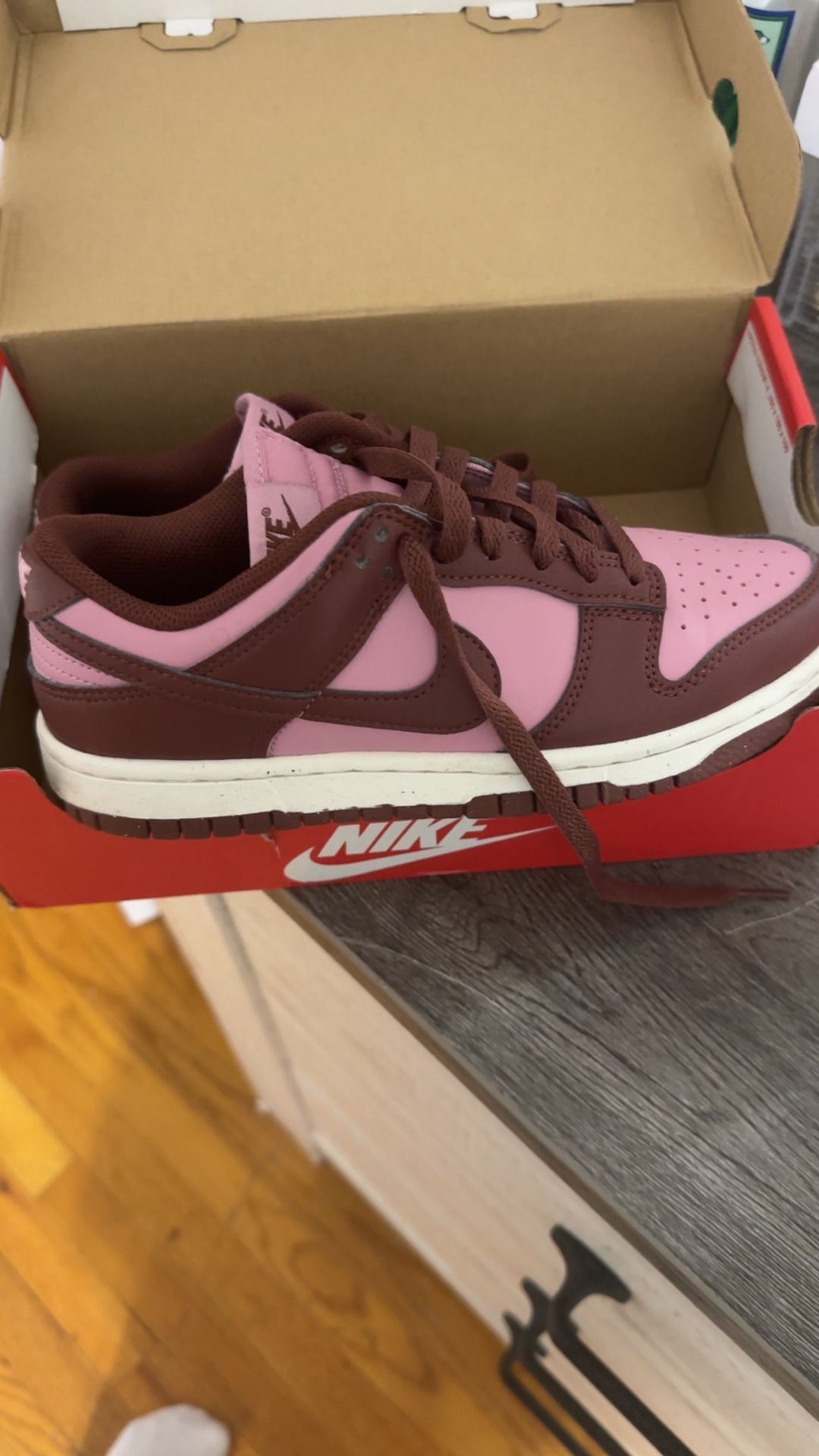 Burgundy And Pink Low Dunk Women