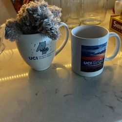 Anteater Plushie and 2 New UC Irvine Mugs