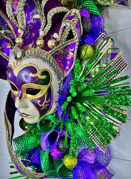 Way to Celebrate Mardi Gras Clip on Bangs