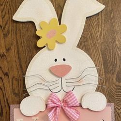 Easter Bunny Door Greeting, Wall Decor or Yard Art