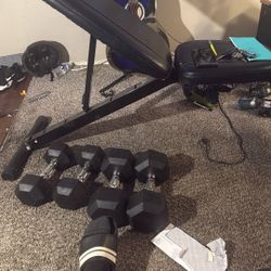 Bench Press And Dumbbell 