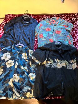 Men's Tropical Floral Button-Up Shirts