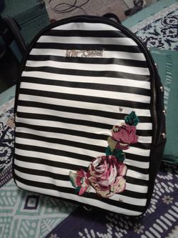 NEW BETSEY JOHNSON LEATHER BACKPACK