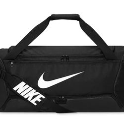 Nike Brasilia 9.5 Training Black Duffel Bag (Medium, 60L) 