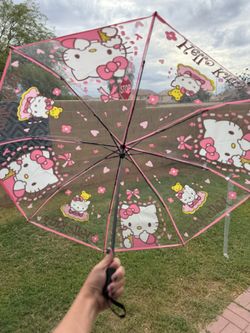 Hello Kitty Clear Umbrella – Like New