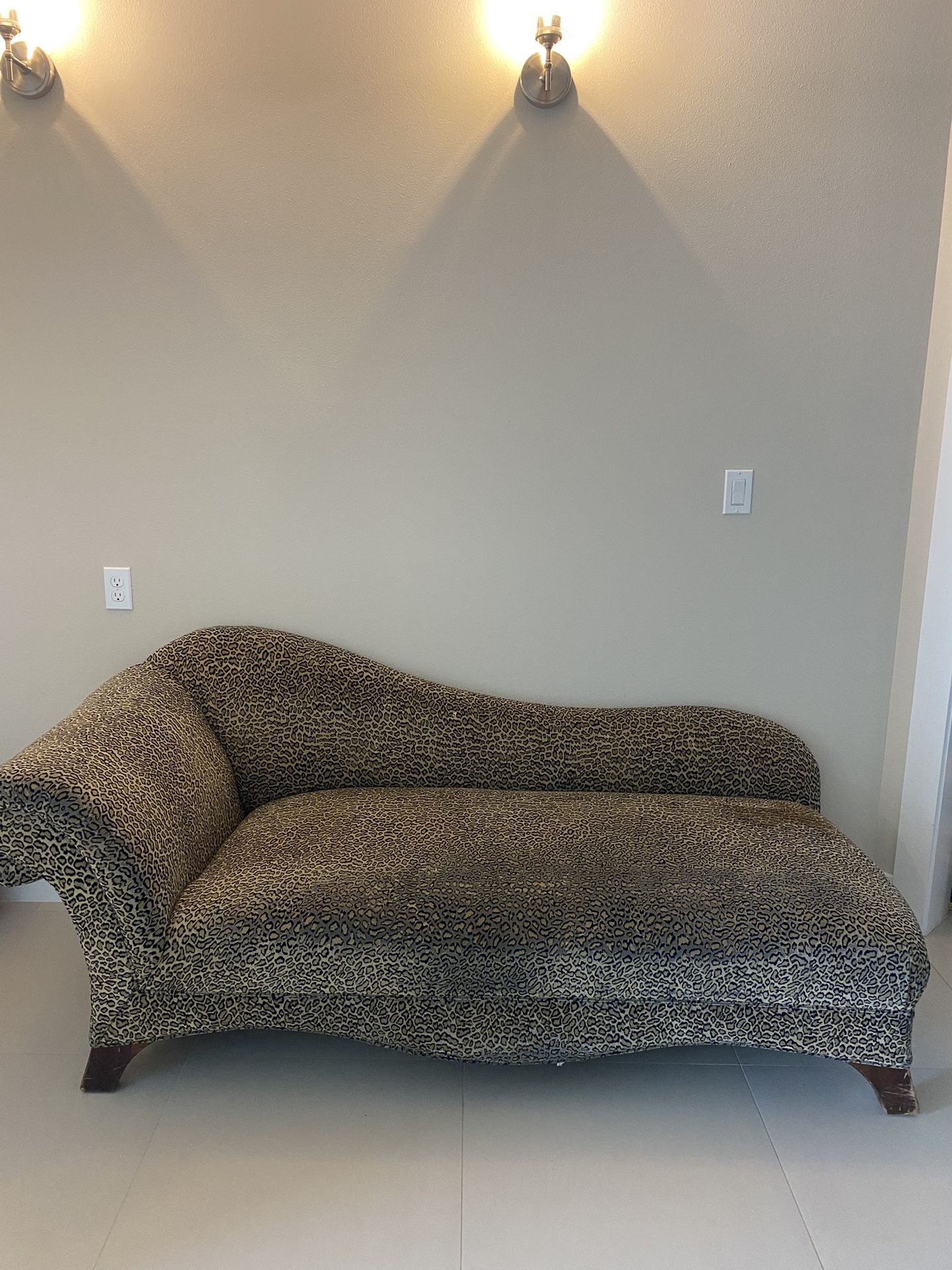 70x26 Leopard Ottoman- Estate Sale