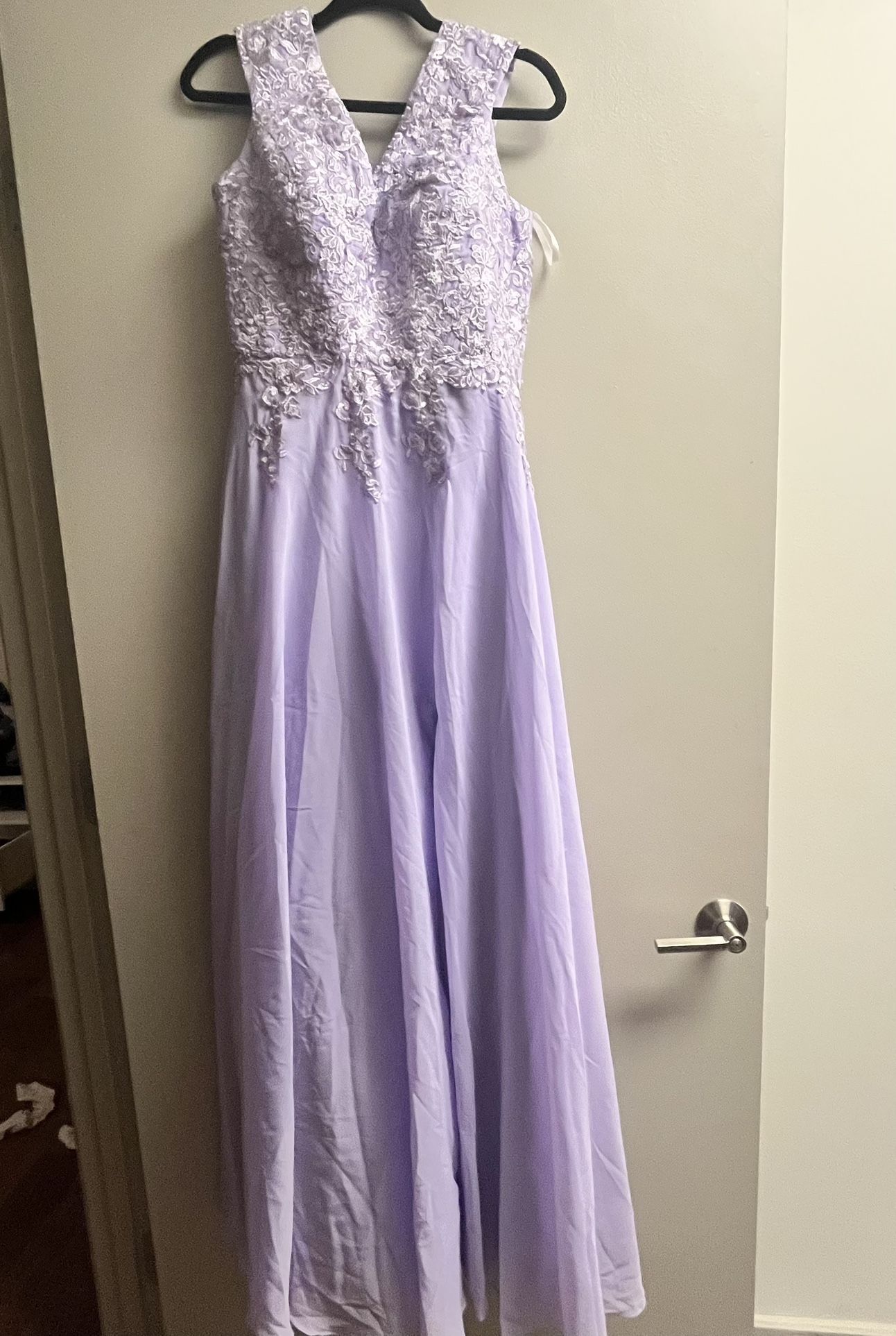 Lavender Stylish Prom Dress