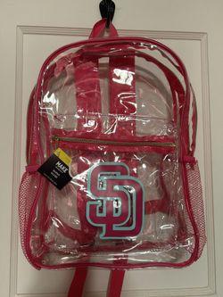 Pink Clear Backpack