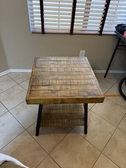 Wood End Table Side Table