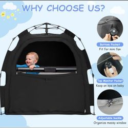 Baby Sleep Tent for Pack N Play – Light Blocking Breathable Sleep Pod