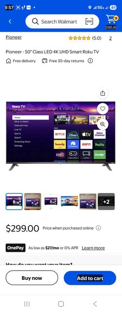50" Phillips Roku TV NIB