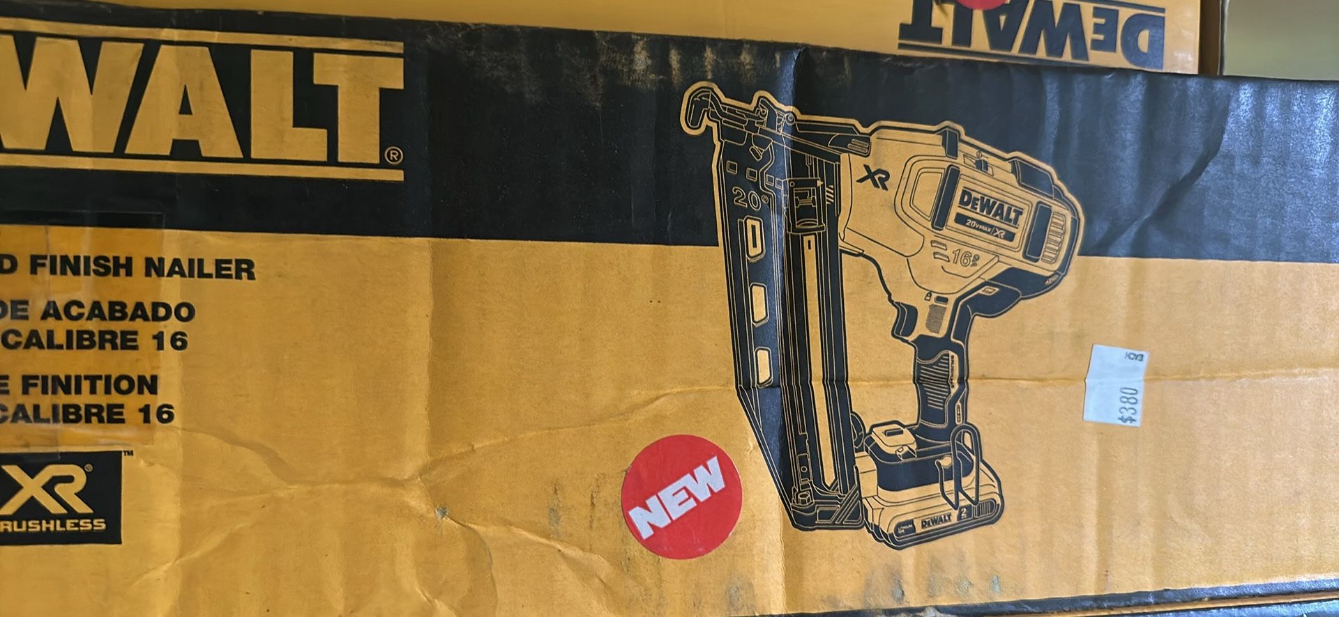 Dewalt 16g finish nailer kit $380 (financing available)