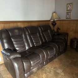 3 Seater Couch, Reclinable 