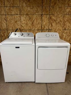 Maytag-washer-and hot point-gas-dryer
