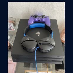 PS4 with controller