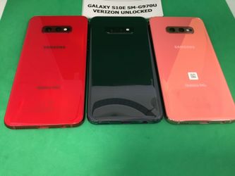 Samsung Galaxy  S10E Verizon Unlocked 128GB Red, Orange, White, Black