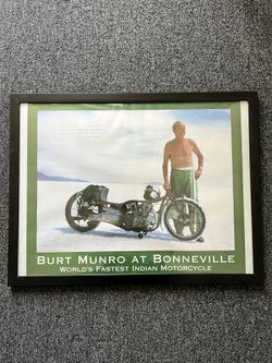 Burt Monroe Framed Poster