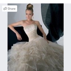 Beautiful Ivory Ball Gown 
