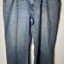 True Nation Relaxed Fit Medium Wash Blue Jeans Men's 48 x 30