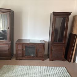 3 Piece Cherrywood Entertainment Center