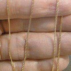 💛Rolo 18k gold chain necklace