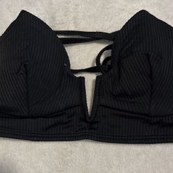 Shade And Shore Black Swim Top Size 34 C