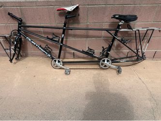 GT vintagr tandem mountain bike frame with parts