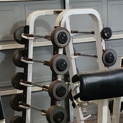 Straight Bar Barbell Set With Rack 