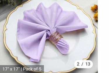 Lavender Cloth  napkins