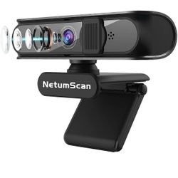 New! AutoFocus HD 1080P Webcam with Dual Microphone & Privacy Cover, Business Webcam USB Web Camera with Wide Angle for Desktop or Laptop Streaming/Vi