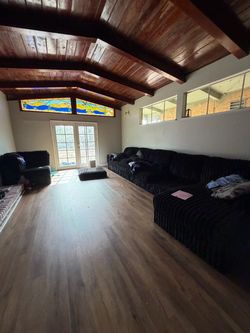 Couch and table