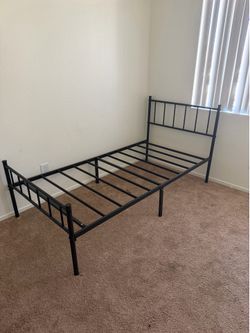 Bed frame twin metal