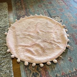 Pink Round Rug 