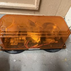 PRECO 5221 DOUBLE ROTATING YELLOW FLASHING LIGHT BAR