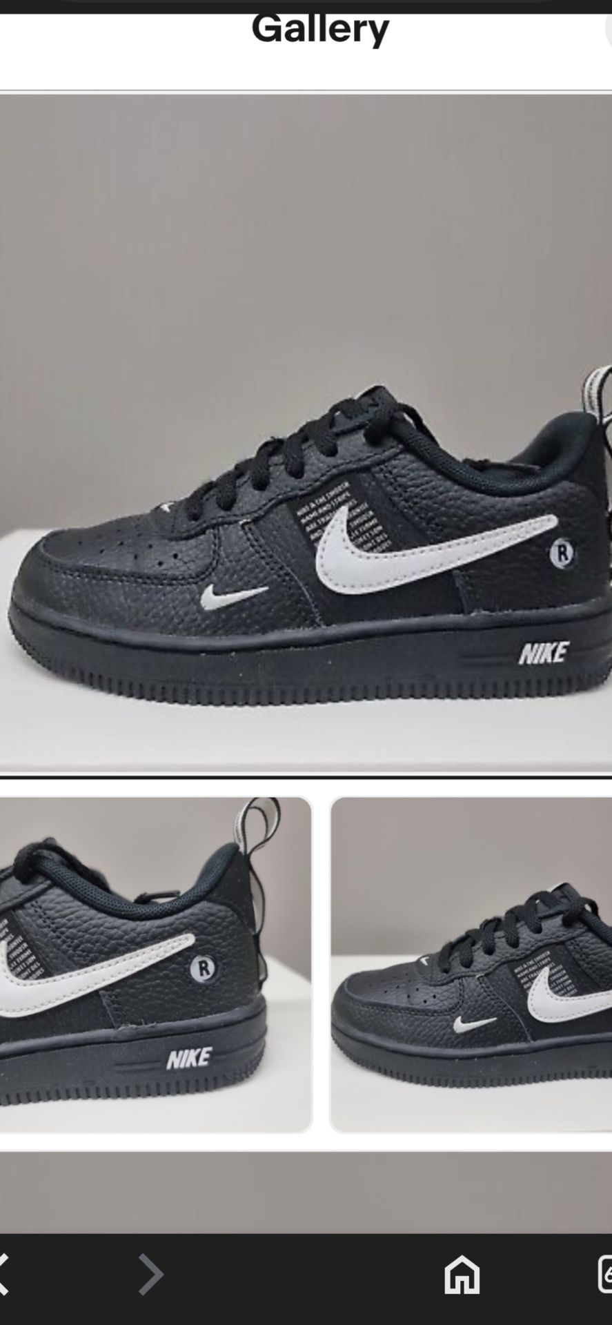 Nike Kids TEEN Air Force 1 LV8 Utility sneakers 6