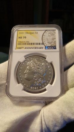 2021-P Morgan Silver Dollar MS 70 NGC Philadelphia Mint Privy