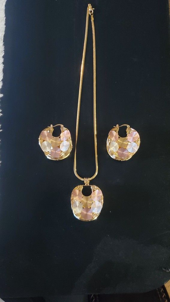 Earring And Matching Necklace Set