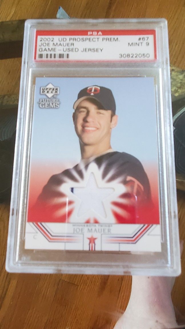 2002 Joe Mauer Rookie Jersey PSA MINT
