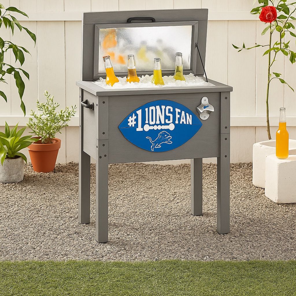 Local Sports Wood Cooler