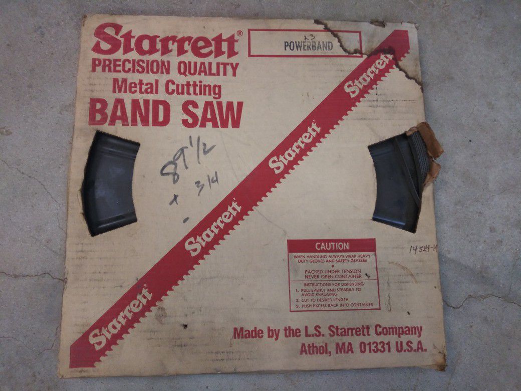 Starrett bandsaw blade
