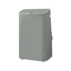 GE 10,500 BTU Smart Portable Air Conditioner with Dehumidifier and Remote, Grey 