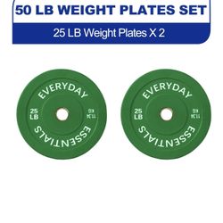 Olympic Bumper Plate Weight Plate, 25 lbs Pair Color