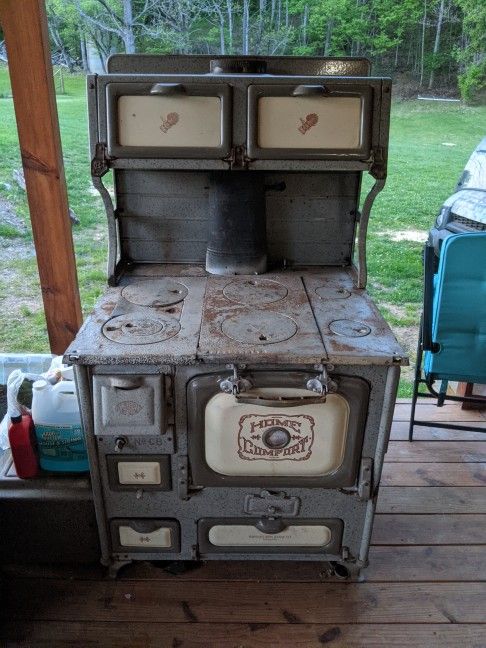 Wrought iron range company home Comfort Antique Stove