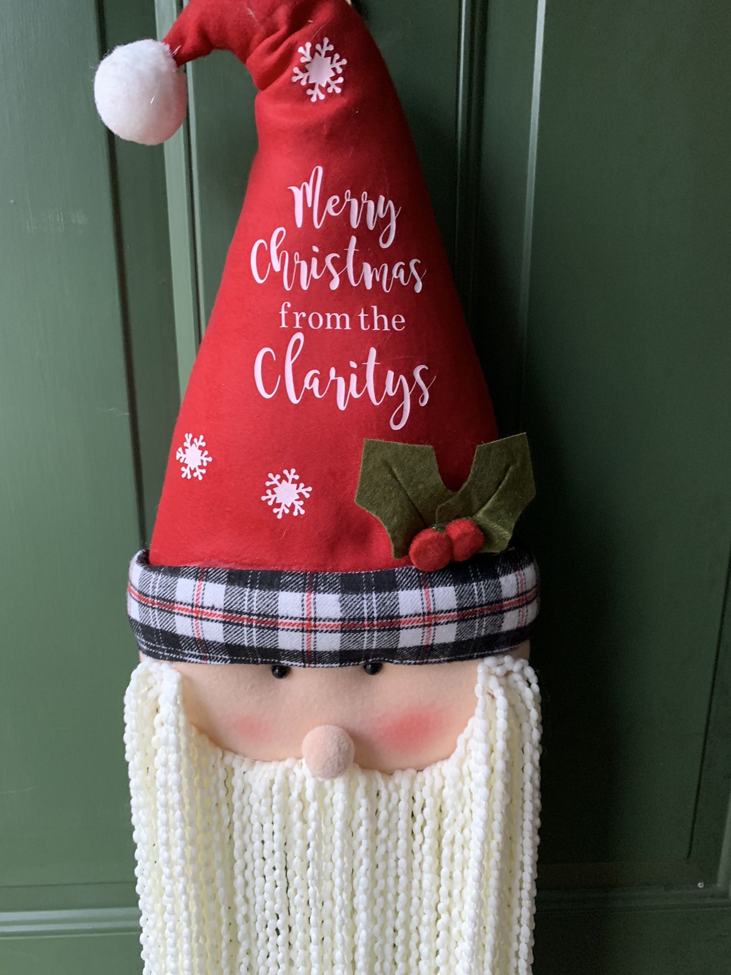 Personalized Santa Door Hanger