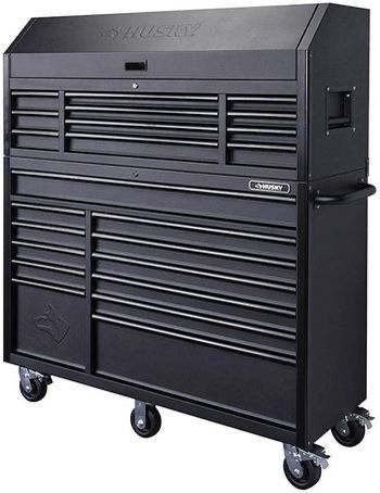 Husky 56 in. W x 22 in. D Heavy Duty 23-Drawer Combination Rolling Tool Chest and Top Tool Cabinet