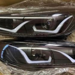 15-18 Ford Focus LED DRL Projector Headlights Luces Calaveras Micas Faros Focos Faroles Headlamps 